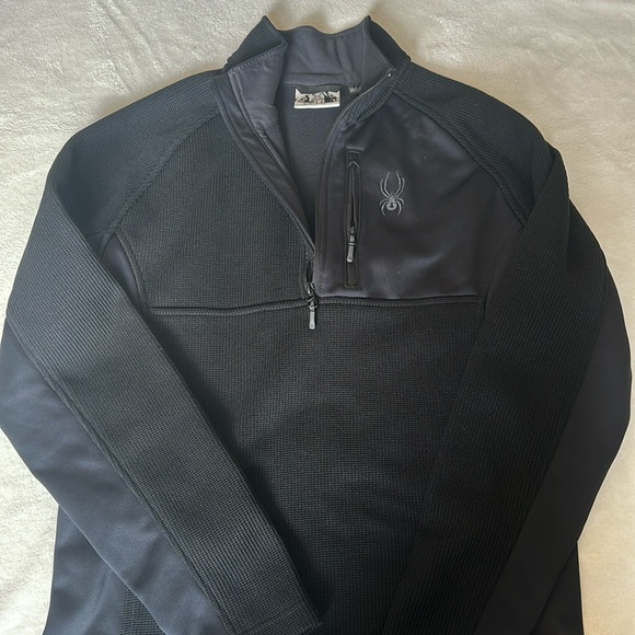 Spyder Black Track Jacket - Picture 1 of 11